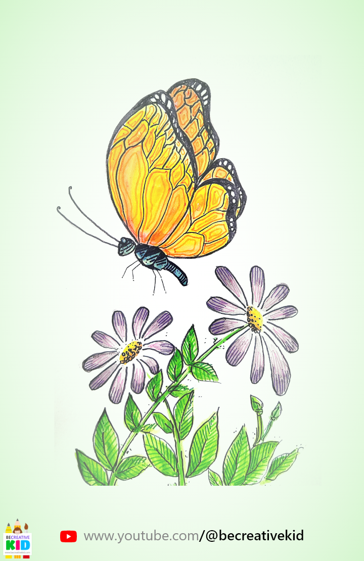 Free coloring page for coloring butterfly download it and fill color - how to fill color butterfly