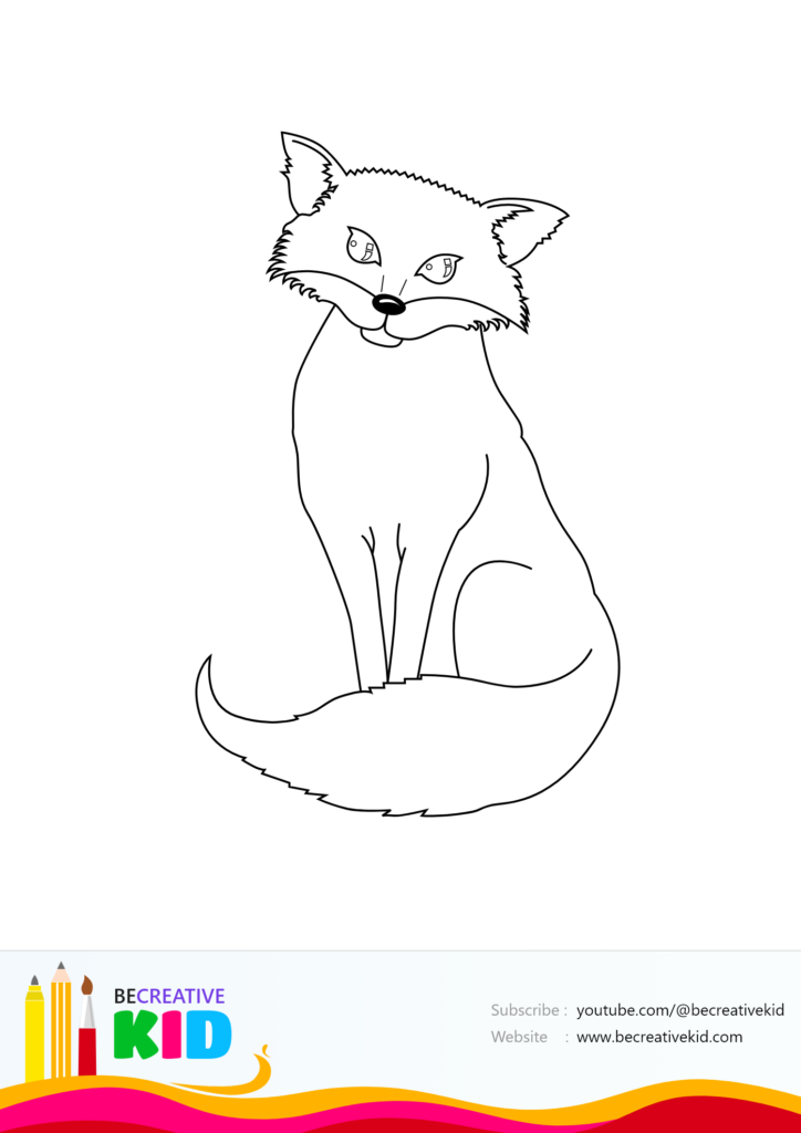 how to draw Butterfly - Coloring pages with beautiful contrast Download coloring page for coloring Fox pdf download and fill color - how to fill color Fox
