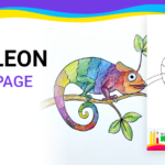 Download Free coloring page for coloring Chameleon pdf download and fill color - how to fill color Chameleon