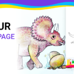 Download Free coloring pages for coloring Dinosaur pdf download and fill color - how to fill color Dinosaur