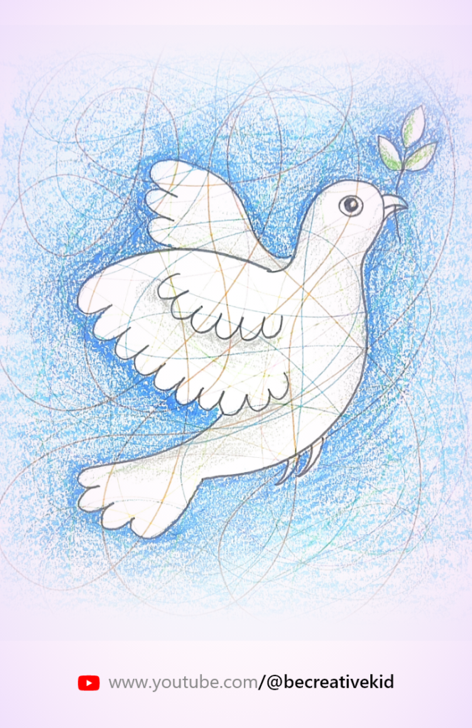Free download coloring page for coloring Dove pdf download and fill color - how to fill color pigeon