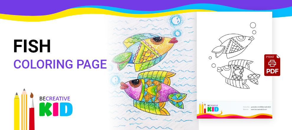 Download Free coloring pages for coloring Fish pdf download and fill color - how to fill color Fish
