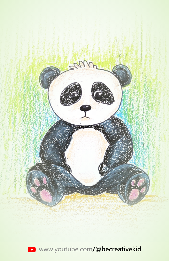 Free coloring page for coloring panda pdf download and fill color - how to
